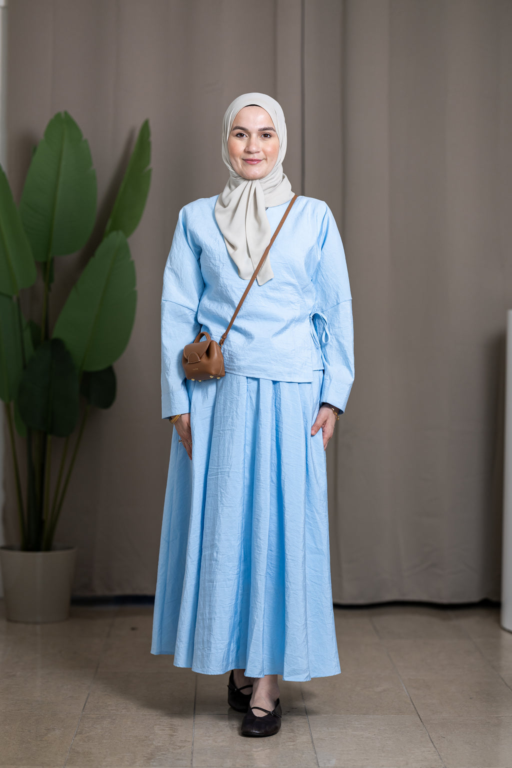 Ensemble kimono à nouer et jupe