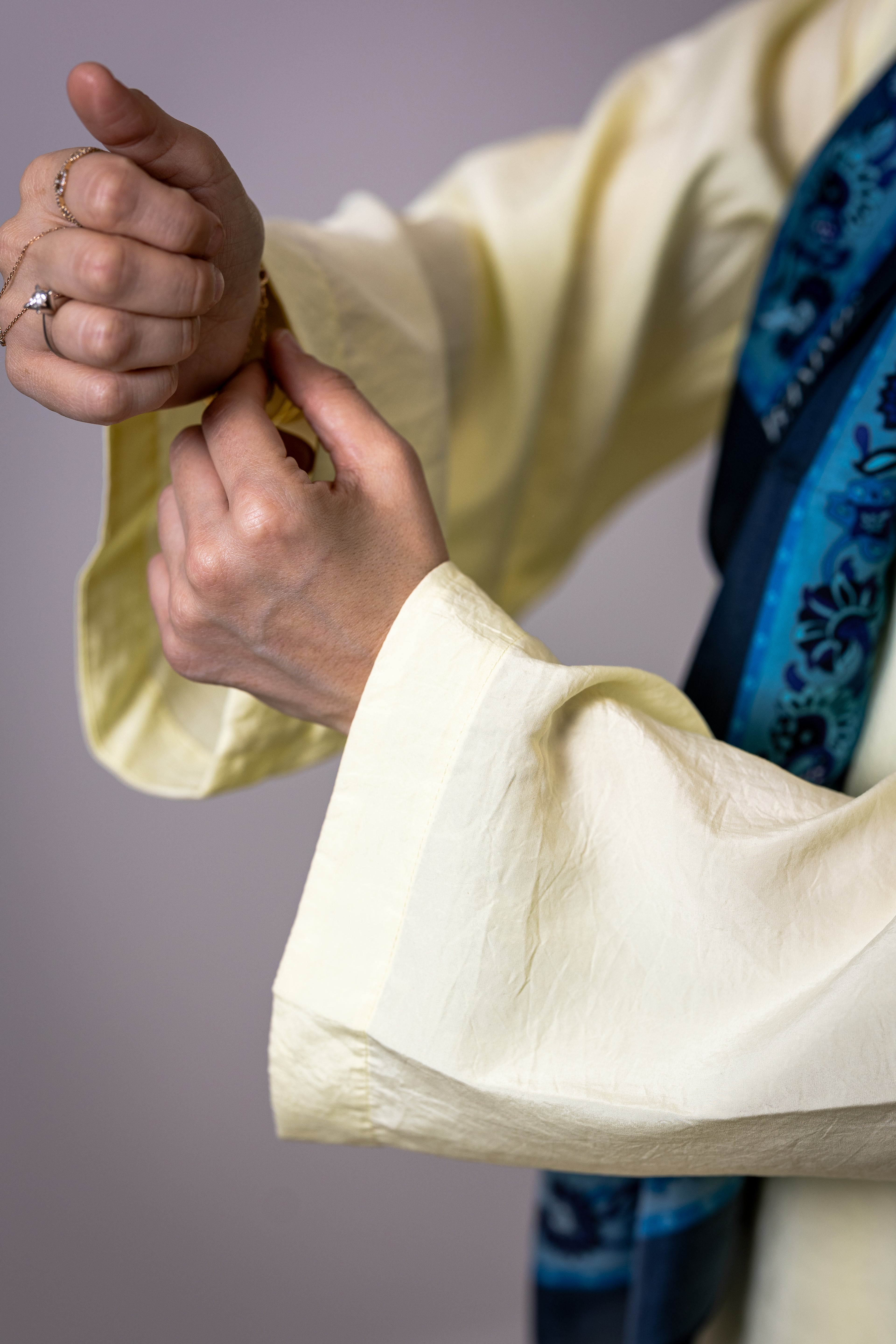Ensemble Tunique Oversize et Pantalon Fluide Jaune